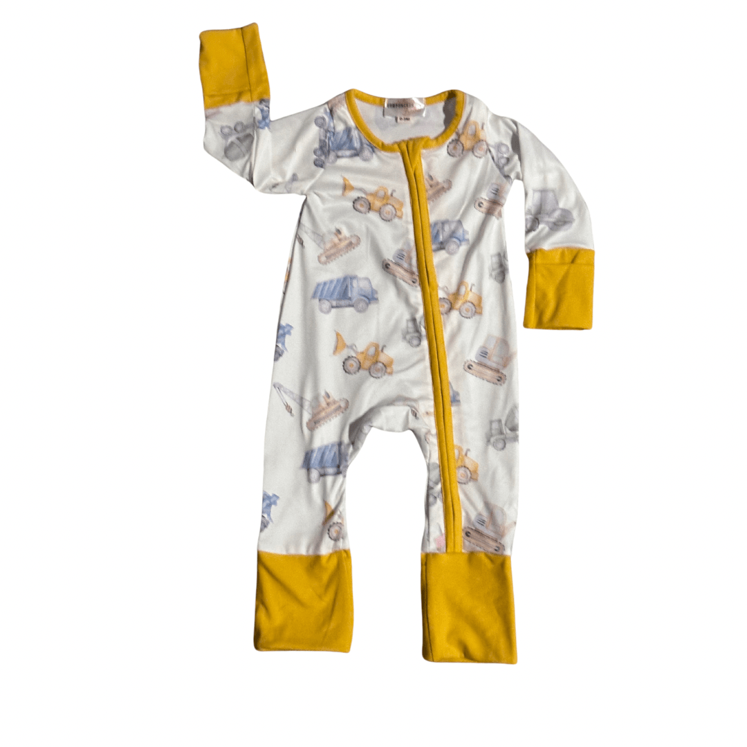 WORKIN THE TRACTORS Loungewear Aier Size: 0-3 months zippy