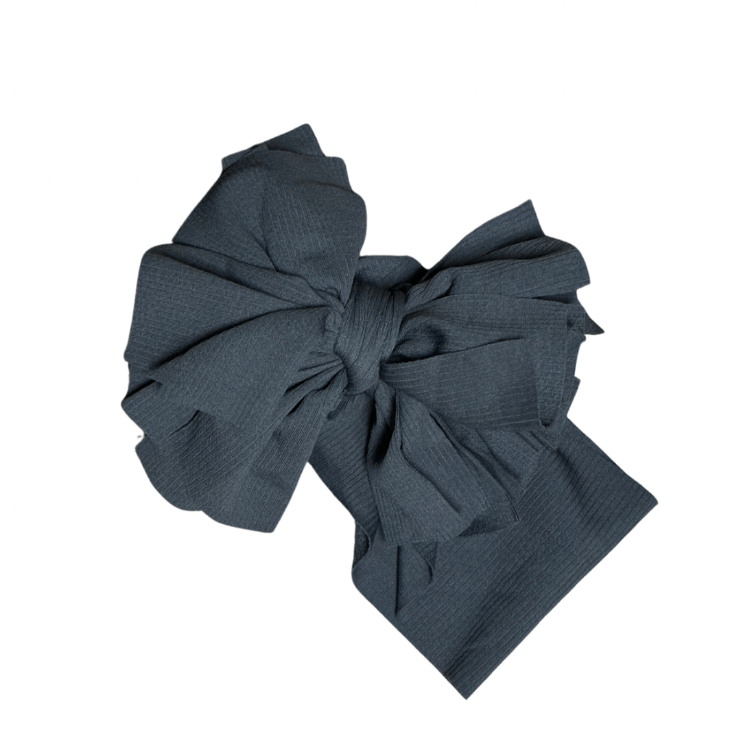 LARGE HEAD WRAP BOW Accessory Kidscharm Color: White