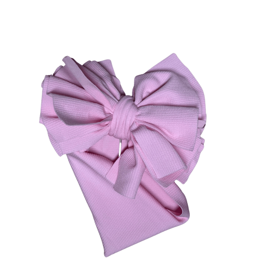 LARGE HEAD WRAP BOW Accessory Kidscharm Color: White