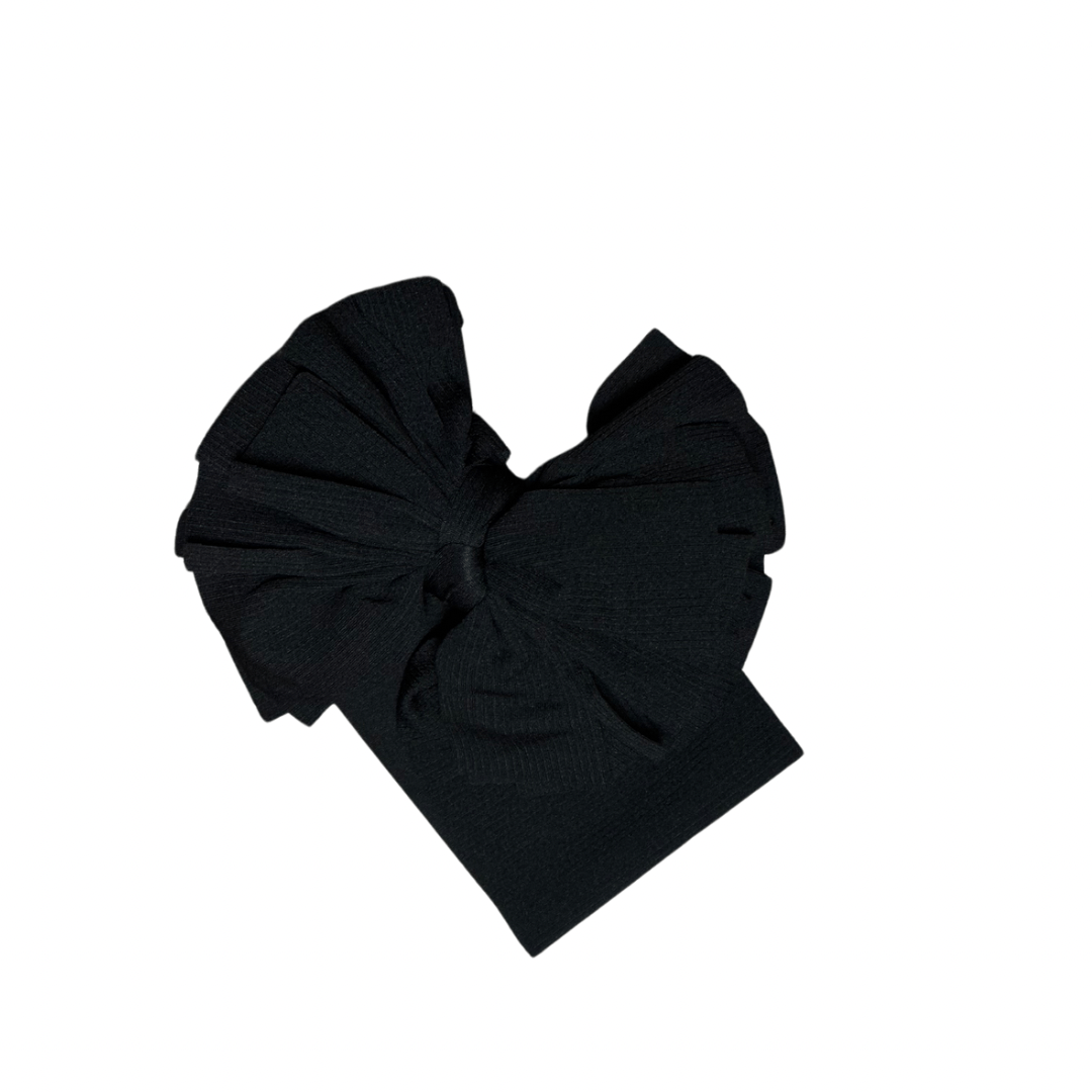 LARGE HEAD WRAP BOW Accessory Kidscharm Color: White