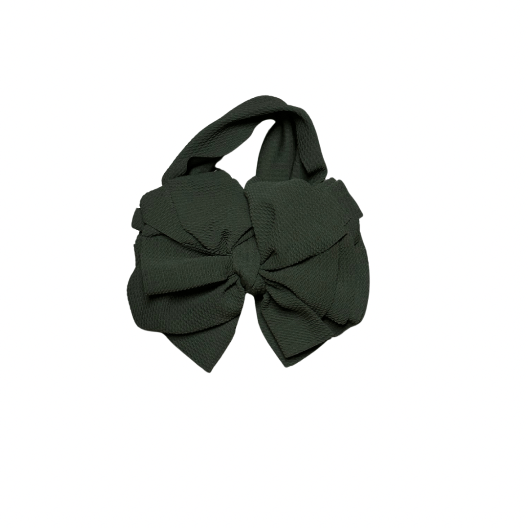 LARGE HEAD WRAP BOW Accessory Kidscharm Color: White