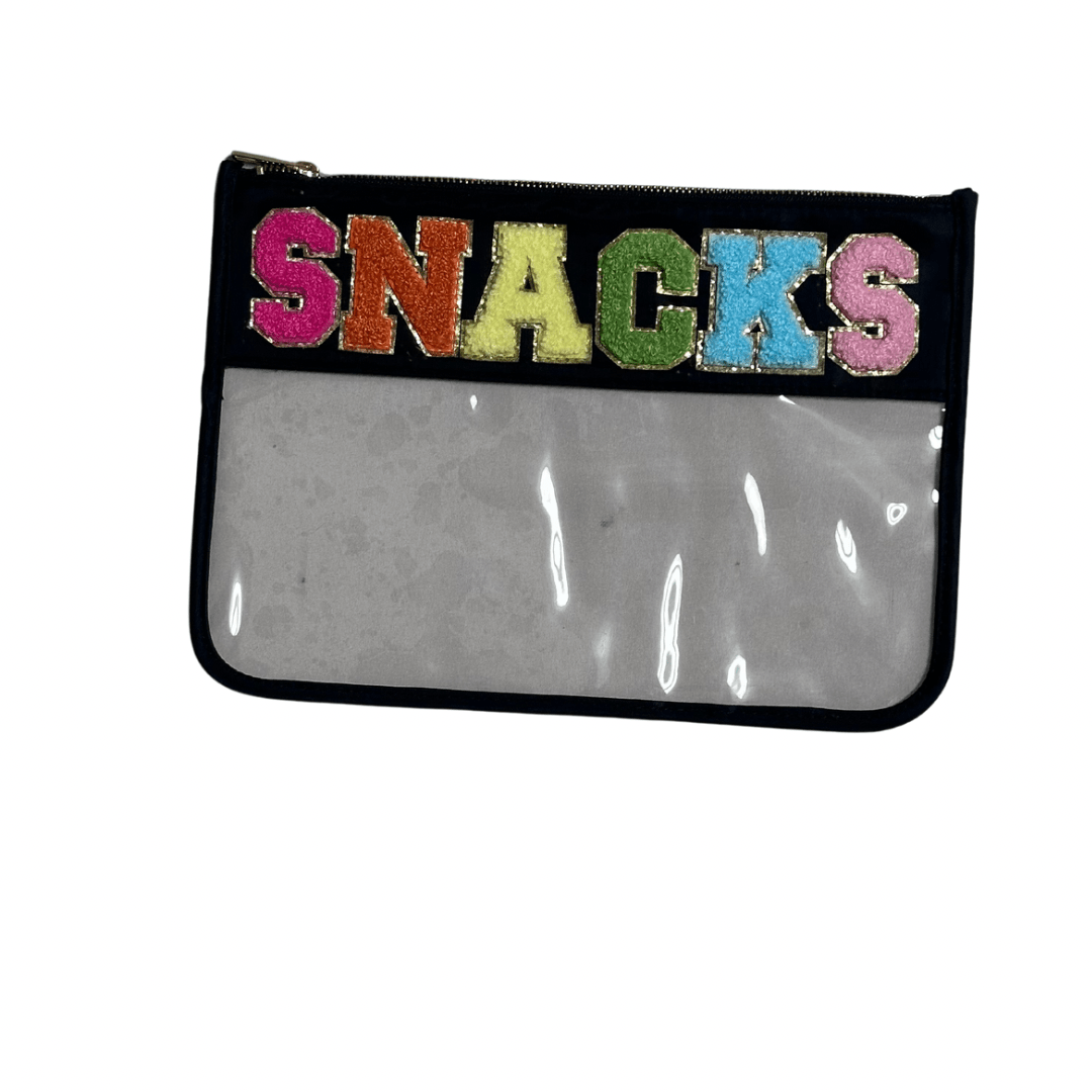 ACCESSORY BAGS Accessory Natalia Color: Black/ Clear Snack Bag
