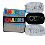 ACCESSORY BAGS Accessory Natalia Color: Blue/Clear Snack Bag