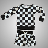 CHECKERS SHORT SET