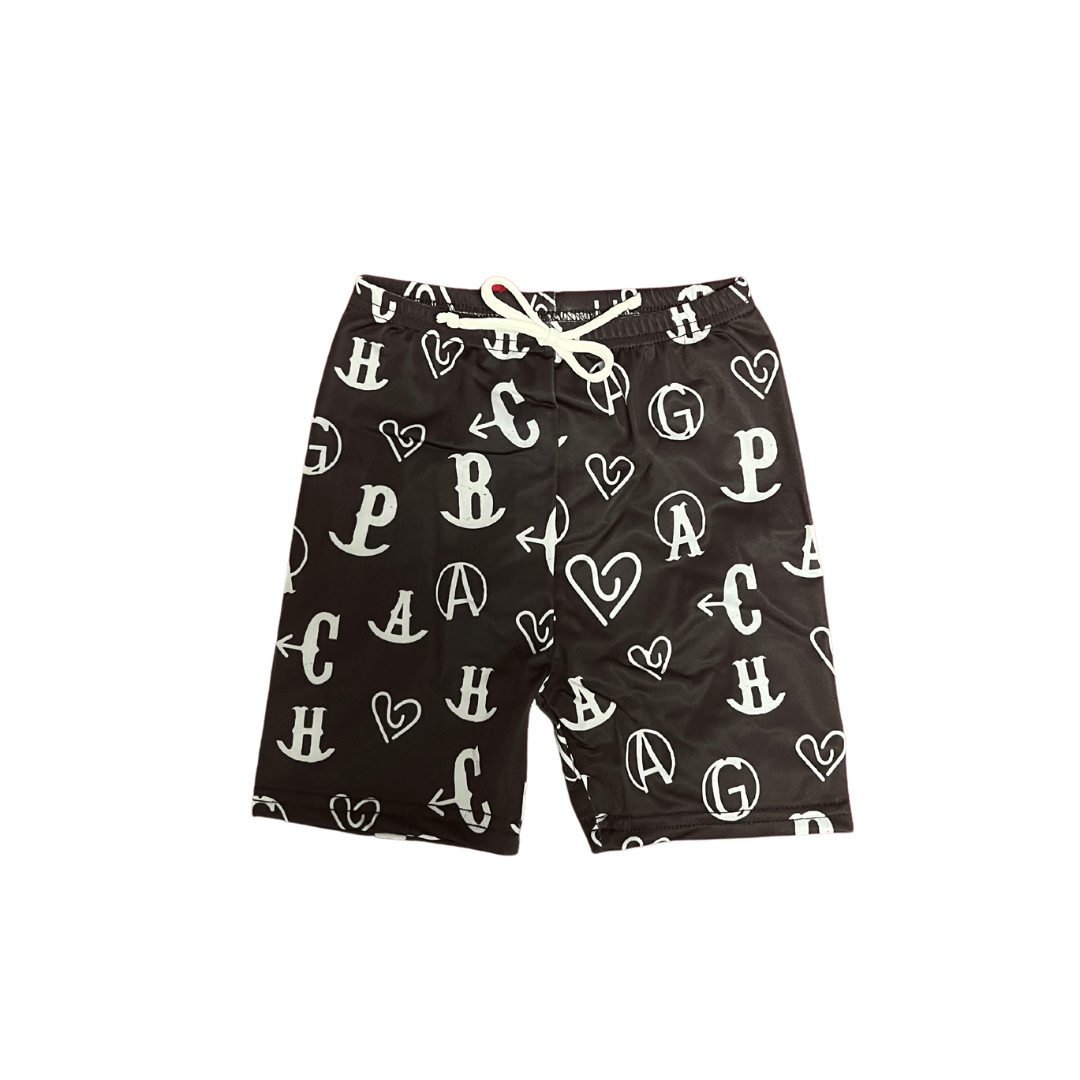 BRANDED SWIM SHORTS