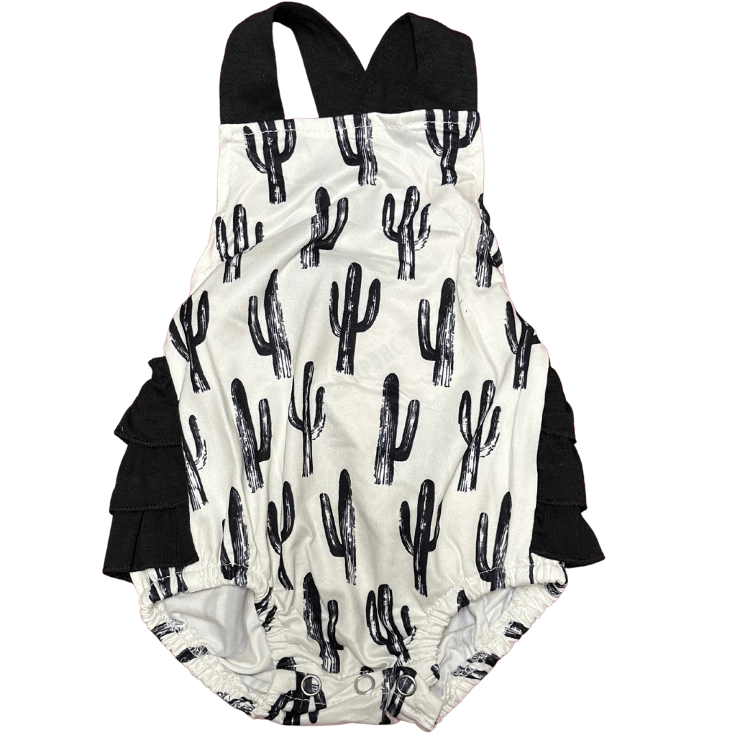 CACTUS RUFFLE BUTT ROMPER