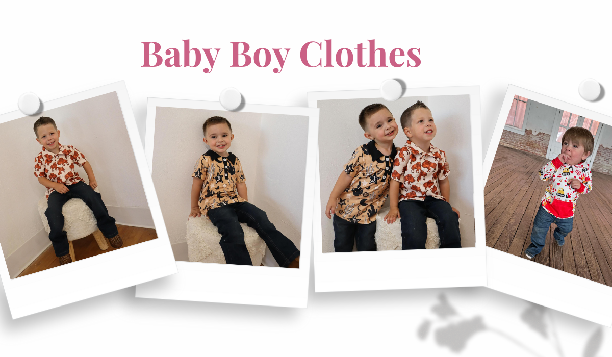 Cute newborn baby boy clothes
