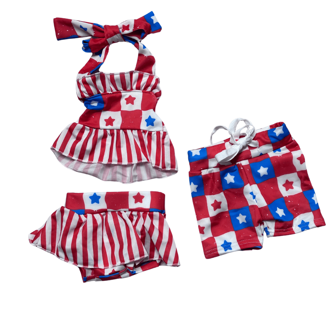 PATRIOTIC SWIMSUIT Clothing Aier Size: 0-3 months