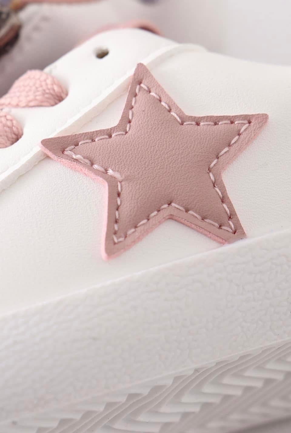 SEAKERS- PINK STAR Shoes Cowpoke Couture/Little Heifer Size: Toddler 8
