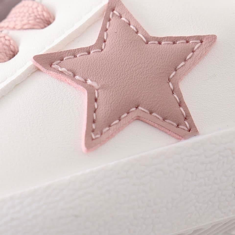 SEAKERS- PINK STAR Shoes Cowpoke Couture/Little Heifer Size: Toddler 8
