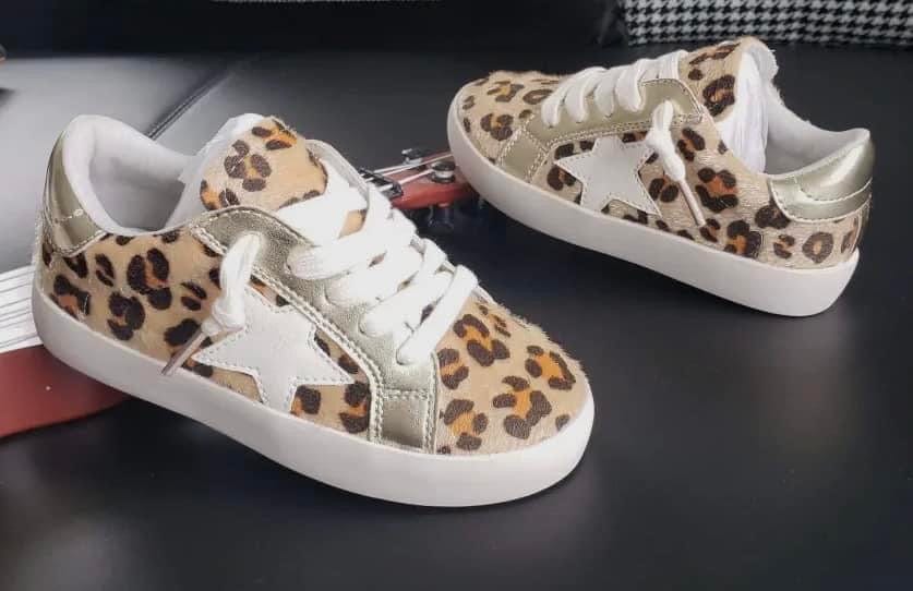 SNEAKERS- LEOPARD Shoes Cowpoke Couture/Little Heifer Size: Toddler 8