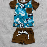 HOWDY COWBOY SUMMER SET Clothing Aier Size: 0-3 months