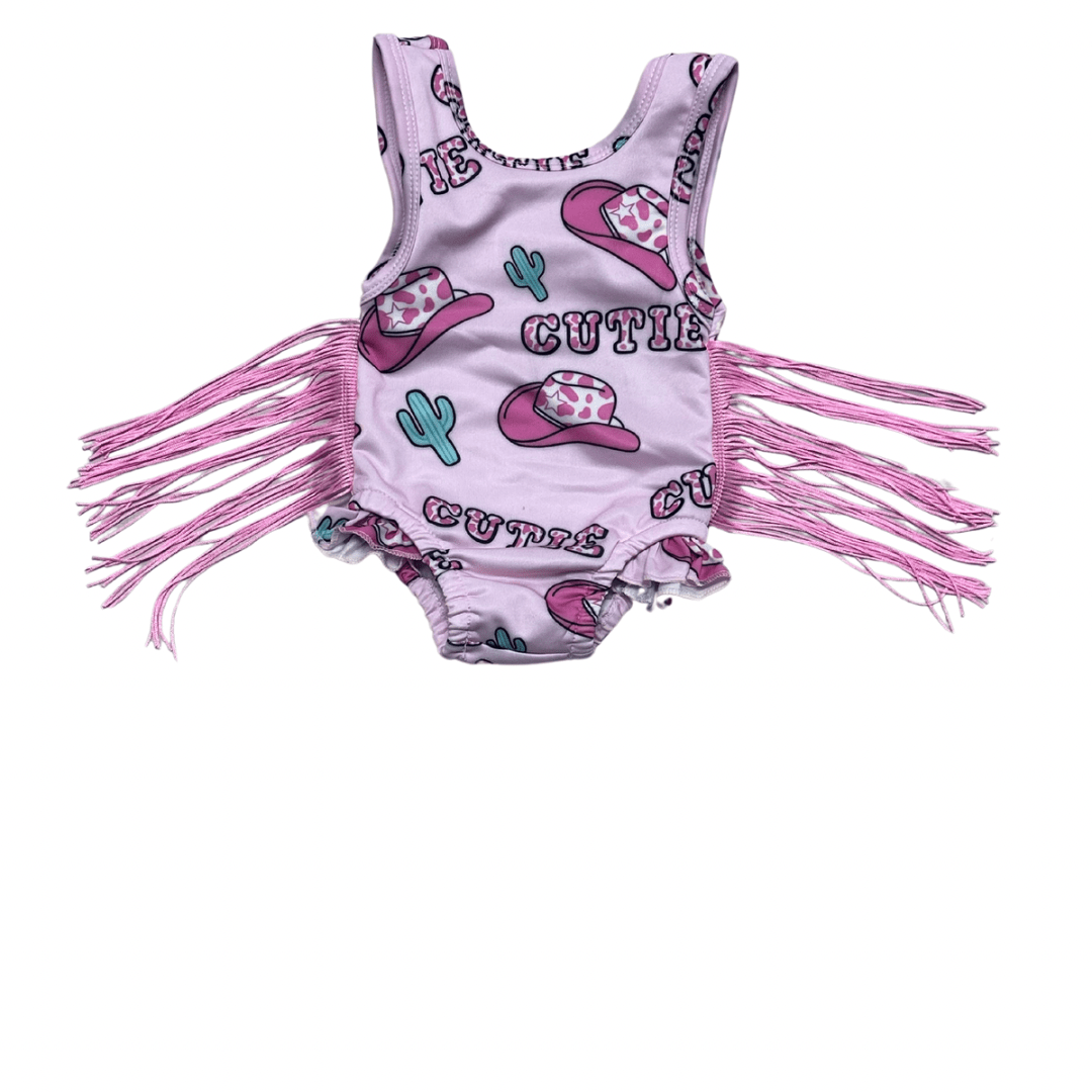 CUTIE PIE FRINGE SWIMSUIT Clothing Aier Size: 0-3 months