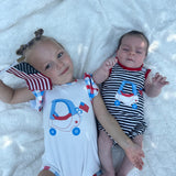 PATRIOTIC PARADE ROMPER -BOY