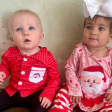 SANTA SPARKLE RUFFLE SET