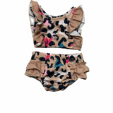 CHEETAH TWO PIECE SWIMSUIT