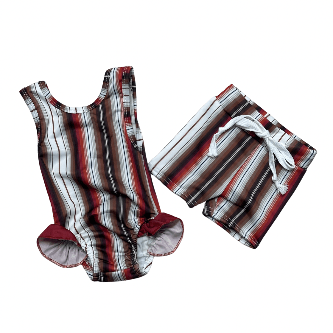 DESERT STRIPES SWIMSUIT Clothing Aier Size: 0-3 months