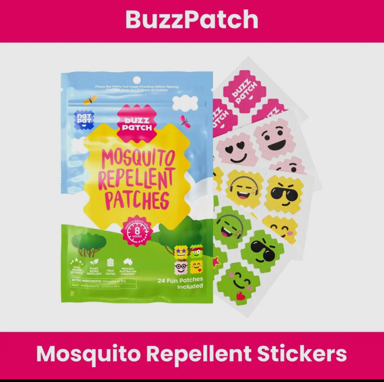 MOSQUITO REPELLENT STICKERS Accessory NatPat