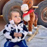 MOO COZY COW PRINT JACKET