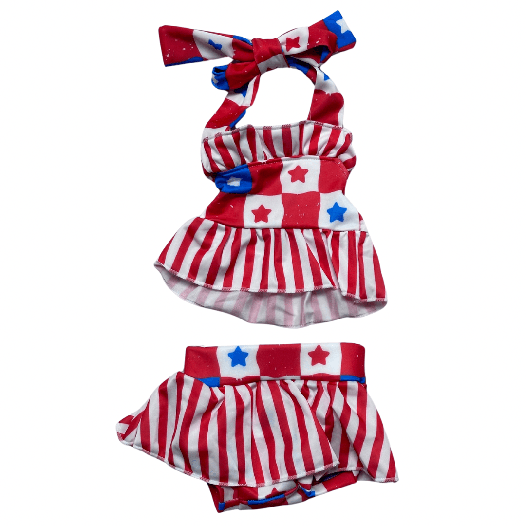 PATRIOTIC SWIMSUIT Clothing Aier Size: 0-3 months