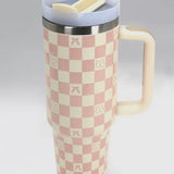 TUMBLERS Accessory Cactus Babes Color: Bow Checker Off White