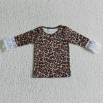 CHEETAH AND LACE baby girl clothes Aier Size: 6-12 months