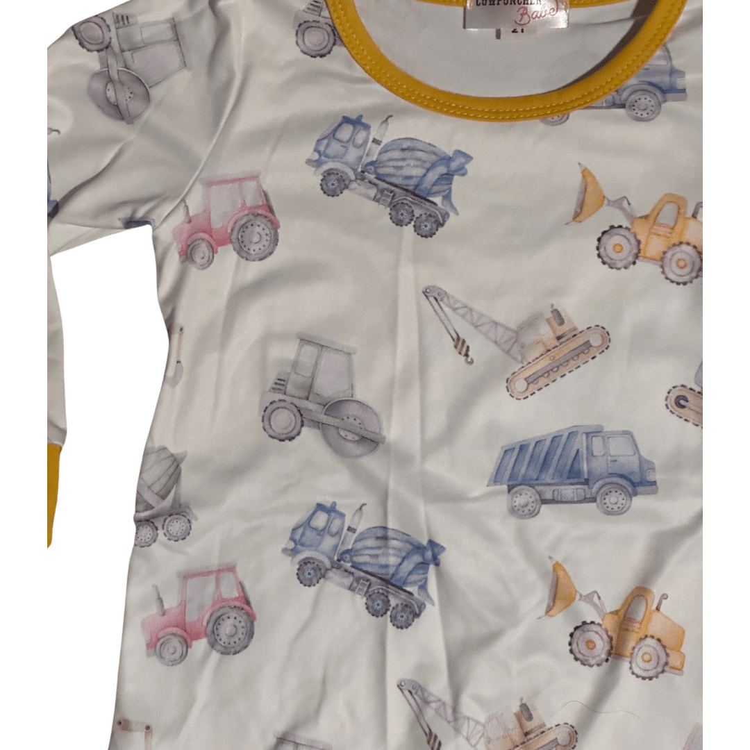 WORKIN THE TRACTORS Loungewear Aier Size: 0-3 months zippy