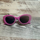BOLD RETRO OVAL FRAME SUNGLASSES
