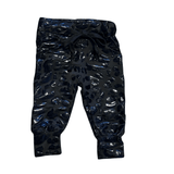 CHEETAH LEGGINGS - BLACK ON BLACK