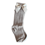 KNEE HIGH BOW SOCKS