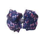 LARGE BOW WITH RHINESTONE
