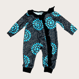 TURQUOISE AND DARK CHEETAH ZIPPY