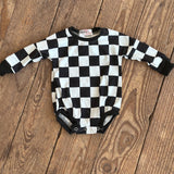 CHECKERS BUBBLE ROMPER