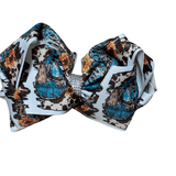LARGE BOW WITH RHINESTONE Accessory Kidscharm Color: Cowboy and Sunflower