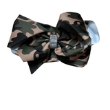 LARGE BOW WITH RHINESTONE Accessory Kidscharm Color: Camo