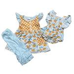 JUST PEACHY SISTER SET Cothing Aier Size: 0-3 months lil