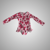 PINK BOW RUFFLE SWIMSUIT