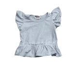 BABYDOLL TEE- WHITE Clothing Aier Size: 0-3 months