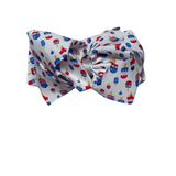LARGE BOW WITH RHINESTONE Accessory Kidscharm Color: Popsicles Patriotic