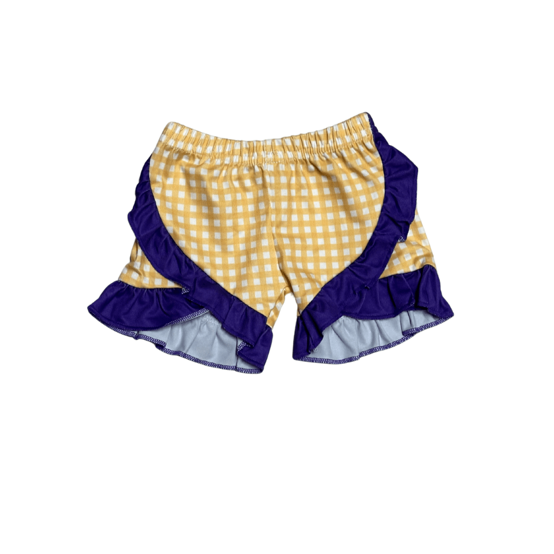 SUMMER SHORTS- yellow/purple Clothing Aier Size: 3-6 months