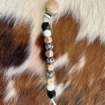 Pacifier Clips Cowpuncher Babe Color: Baby Black/white