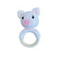 KNITTED HAND CROCHET BABY RATTLE