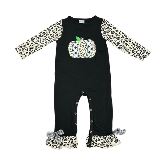 BLACK PUMPKIN ROMPER
