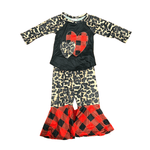 VALENTINE PLAID 2 piece Aier Size: 3-6 months (3XS)
