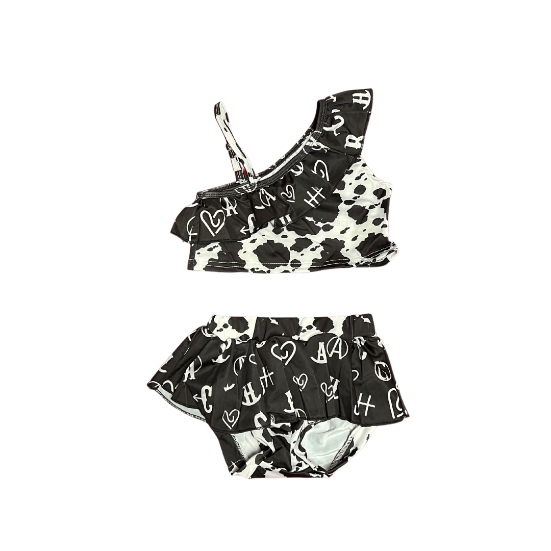 BRANDED 2 PIECE SWIM SUIT