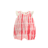 PINK TIE DYE BUBBLE ROMPER