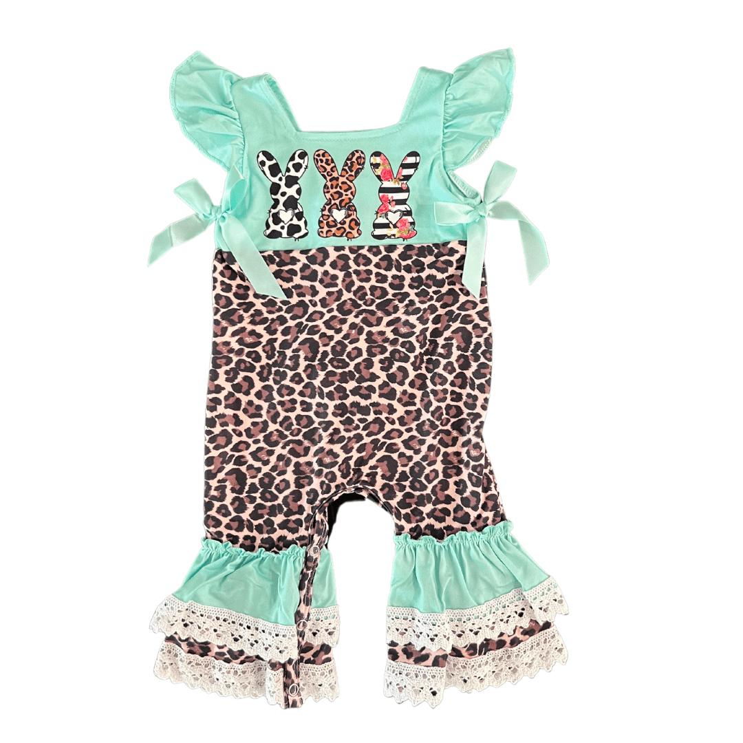 CHEETAH EASTER BUNNY Aier Size: 0-3 months (4XS)