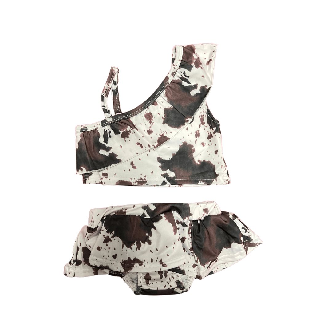 COWPRINT 2 PIECE SWIMSUIT