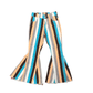 STRIPED DENIM FLARE PANTS