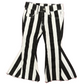 BLACK AND WHITE STRIPED FLARES